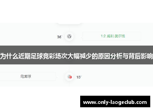 为什么近期足球竞彩场次大幅减少的原因分析与背后影响